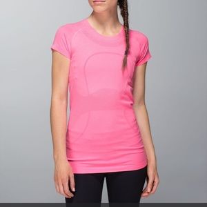 Lululemon Pink Swiftly Tee - size 10